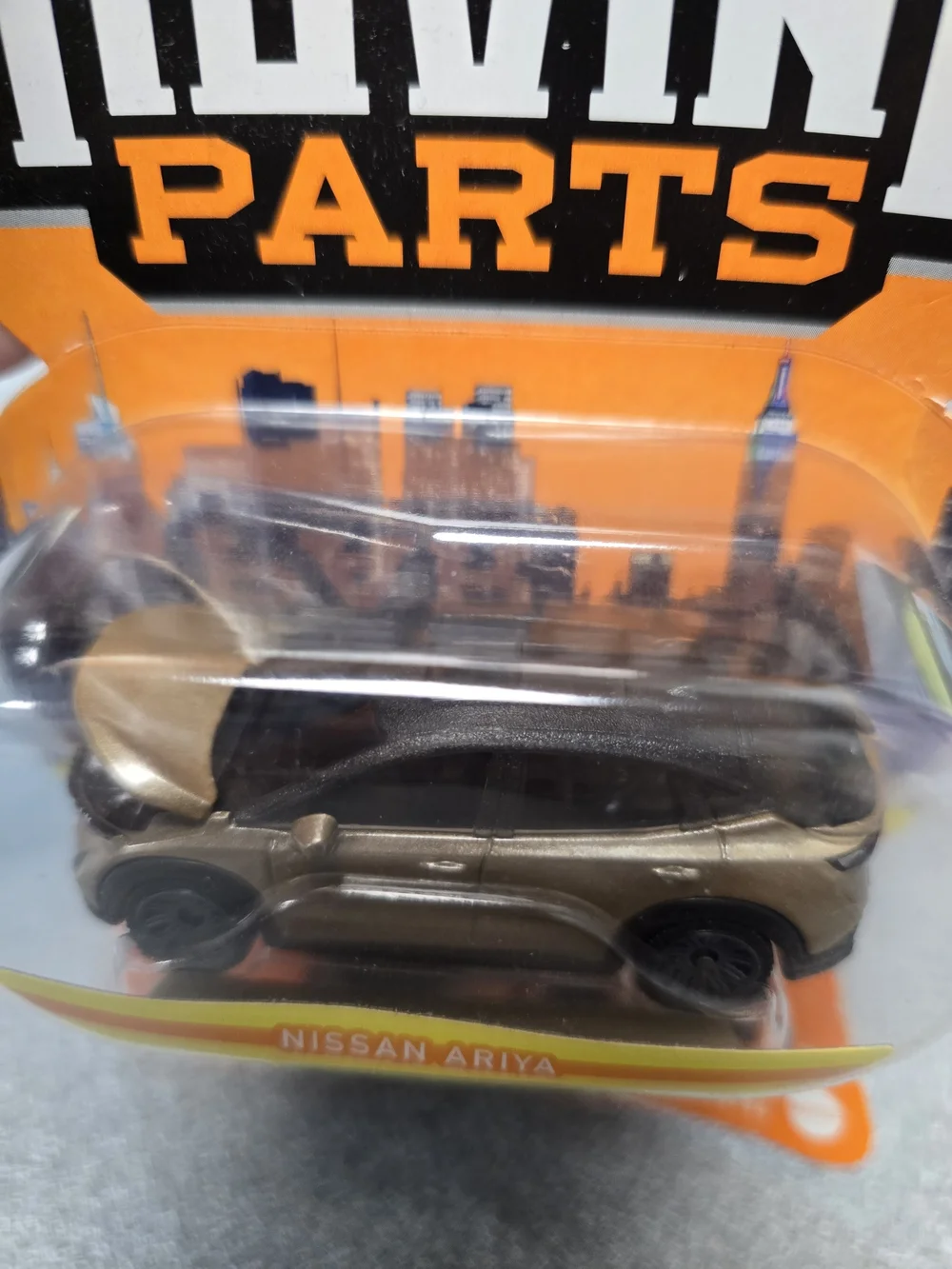 Match Metallic Gold Nissan Ariya Die-Cast Car